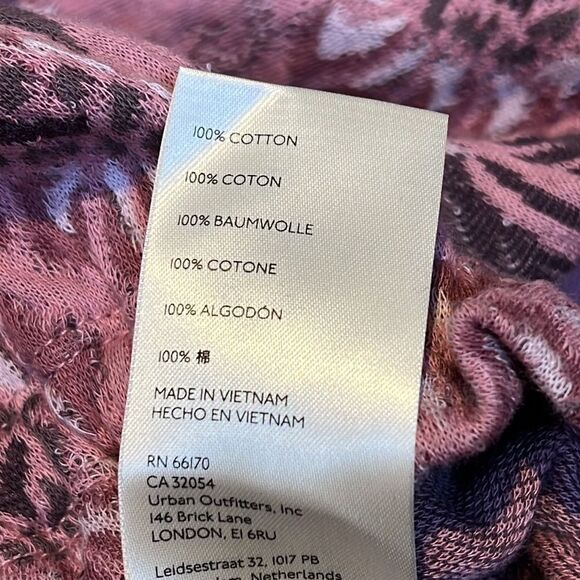 FREE PEOPLE No Ordinary Top Floral Jacquard Puff Sleeve Open Back Crop Sweater - Picture 9 of 9